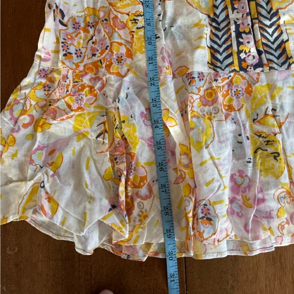 Free People Summer In Tulum Printed Linen Tunic Dress/Shirt XS NWT Sample Piece - Picture 10 of 11